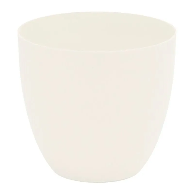 Maceta inyección cuenco 38cm color blanco (Set de 3)
