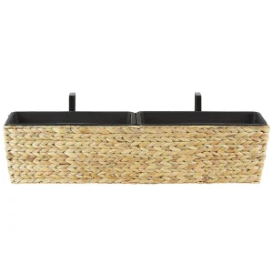 Maceta kawala ratán 80 cm arena | Material Reciclado y Ecológico