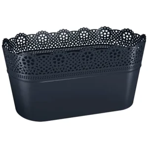 Maceta Lace , Dimensiones (Mm) 285X135X155, Color Antracita para Plantas de Interior