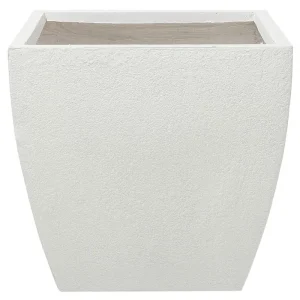 Maceta oricos cerámica 53 cm blanco con Patas Elevadoras