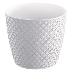 Maceta Orient 5,4L., Dimensiones (Mm) 218X218X193, Color Blanco | Drenaje Mejorado |