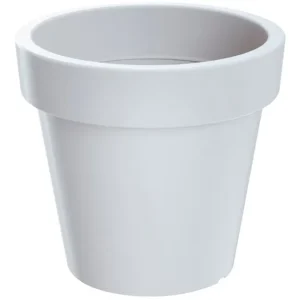 Maceta De Plastico Lofly En Color Blanco 15,8 (Largo) X 15,8 vasto X 14,4 (Alto) Cm