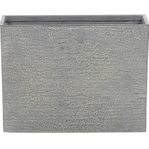 Maceta rectangular gris 25x60x45 cm EDESSA con Sistema de Autoriego