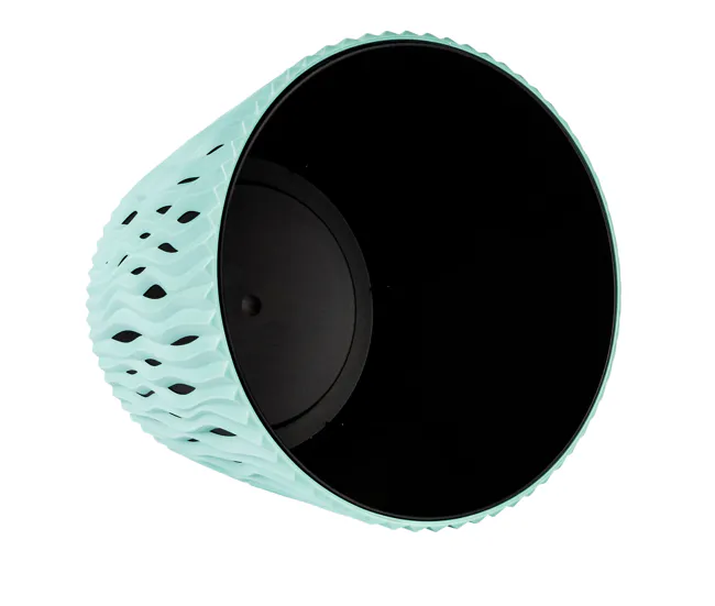 Maceta Redonda De Plastico Sandy Round En Color Salvia 15,8 amplio X 15,8 (Ancho) X 13,8 (Alto) Cm