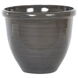 Maceta tesalia piedra 49 cm marrón Compatible con Sistemas de Riego por Goteo