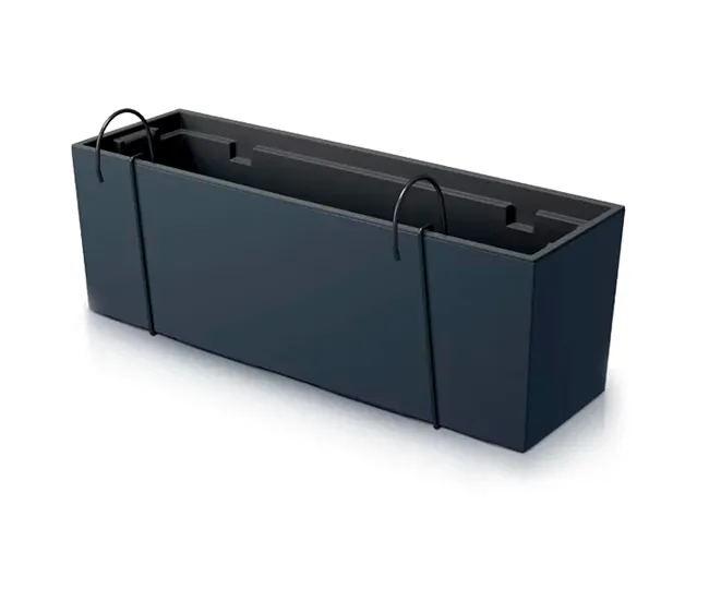 Maceta Urbi Case W , Dimensiones (Mm) 580X180X195, Color Antracita para Plantas de Interior