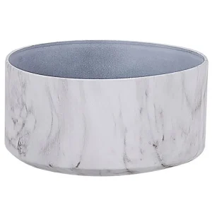 Maceta valta piedra 35 cm blanco para Cultivo de Hierbas