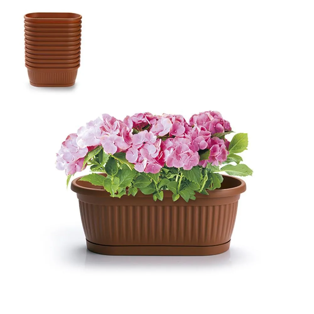 Premium de Alta Calidad JARDINERA CON PLATO 22x11,5x8,5 CM 11565