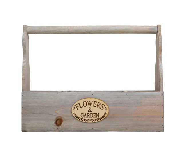Profesional para Exteriores botellero de madera gris 34x9,5x10/26,5