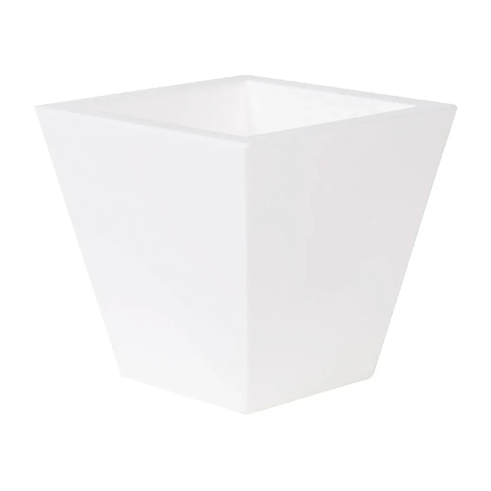 Resistente la Intemperie Maceta de Resina Clavel Blanco - Actual Garden