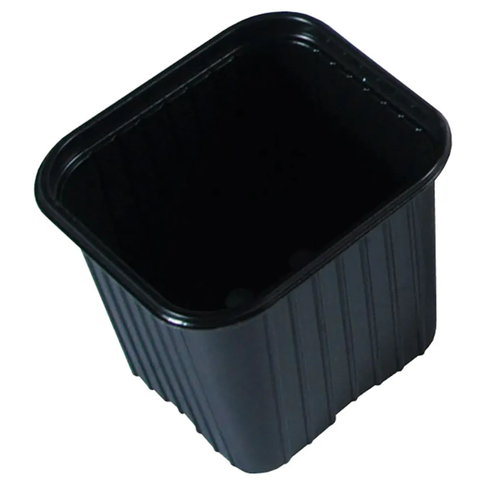 Set 18 macetas plástico negro para Espacios Pequeños