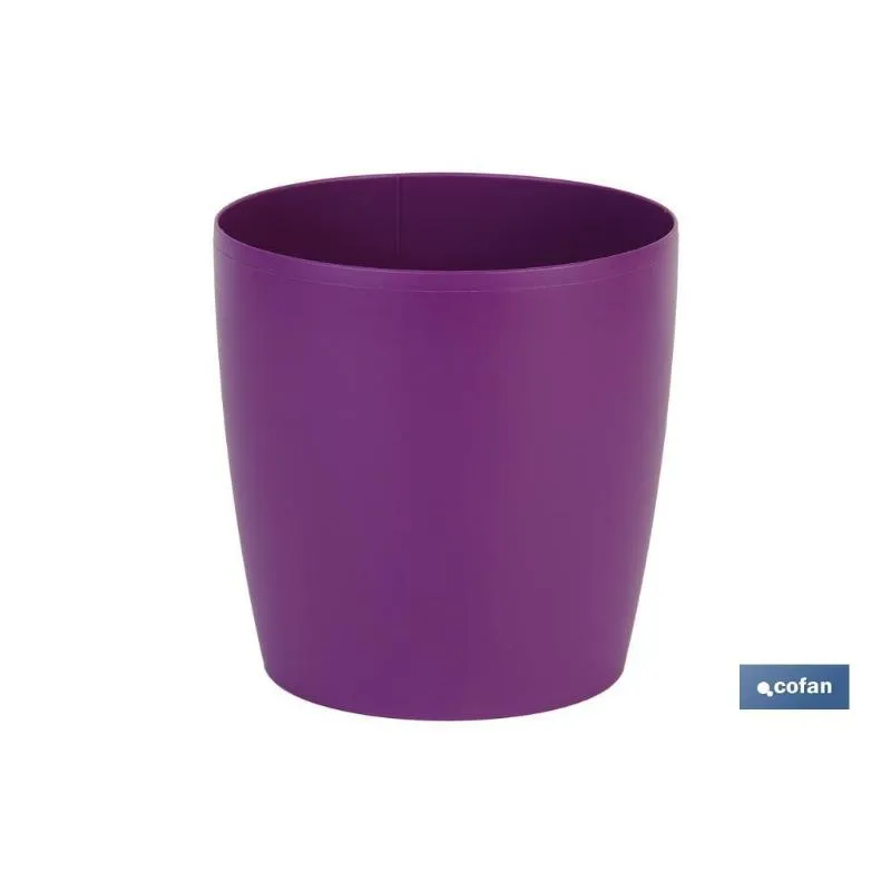 Sistema de Jardín Vertical Modular Maceta camelia color morado 24.5x23.6cm
