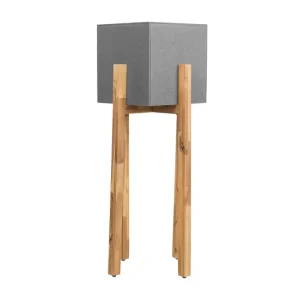 Soporte para Macetas Ajustable Maceta de cemento reforzado gris claro/madera clara 95 cm DRIMOS
