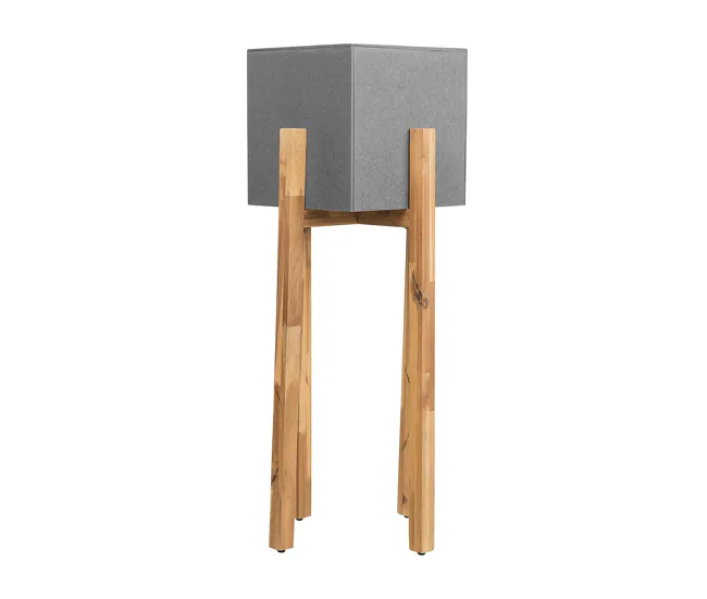 Soporte para Macetas Ajustable Maceta de cemento reforzado gris claro/madera clara 95 cm DRIMOS