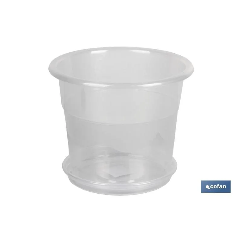 Soporte para Macetas Ajustable Maceta orquidea transparente 28.5x22.5+ plato 23.5cm