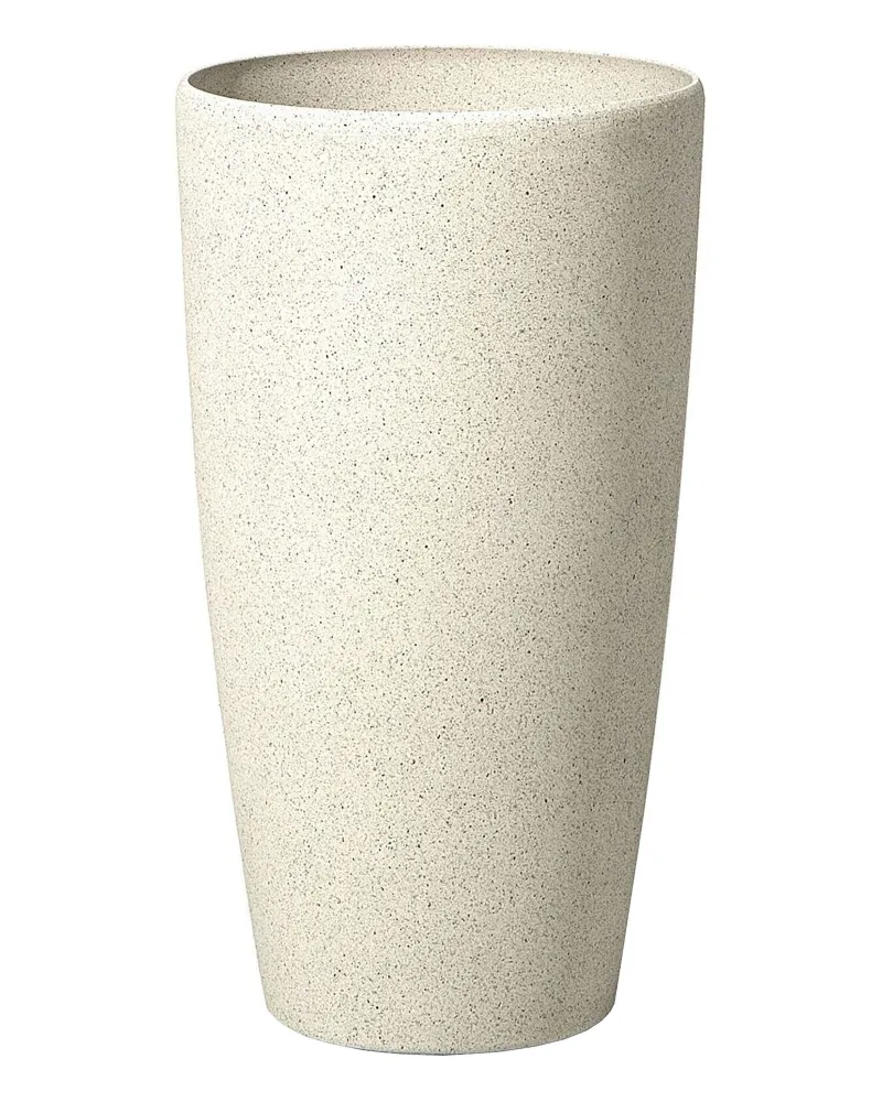 Maceta abdera piedra 31 cm beige nítido Compatible con Sistemas de Riego por Goteo