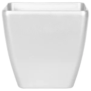 Maceta astras piedra 42 cm plateado con Certificado de Material Reciclado