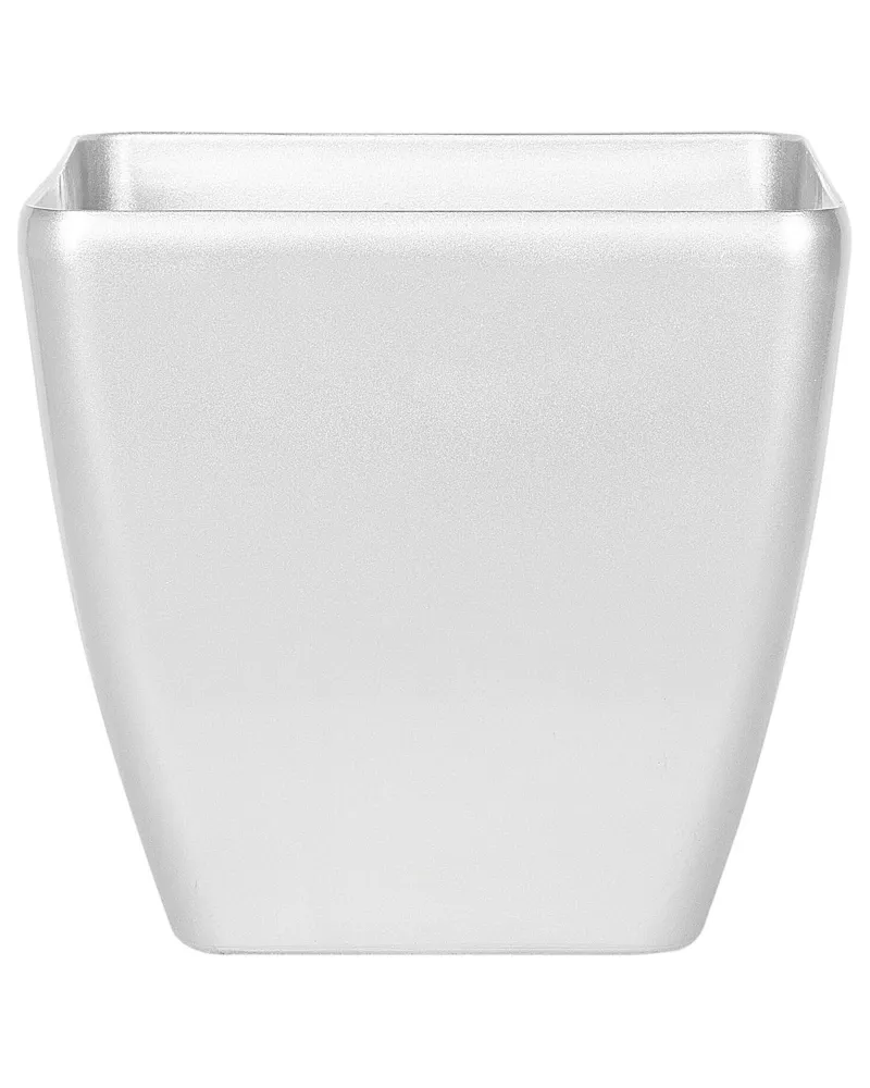 Maceta astras piedra 42 cm plateado con Certificado de Material Reciclado