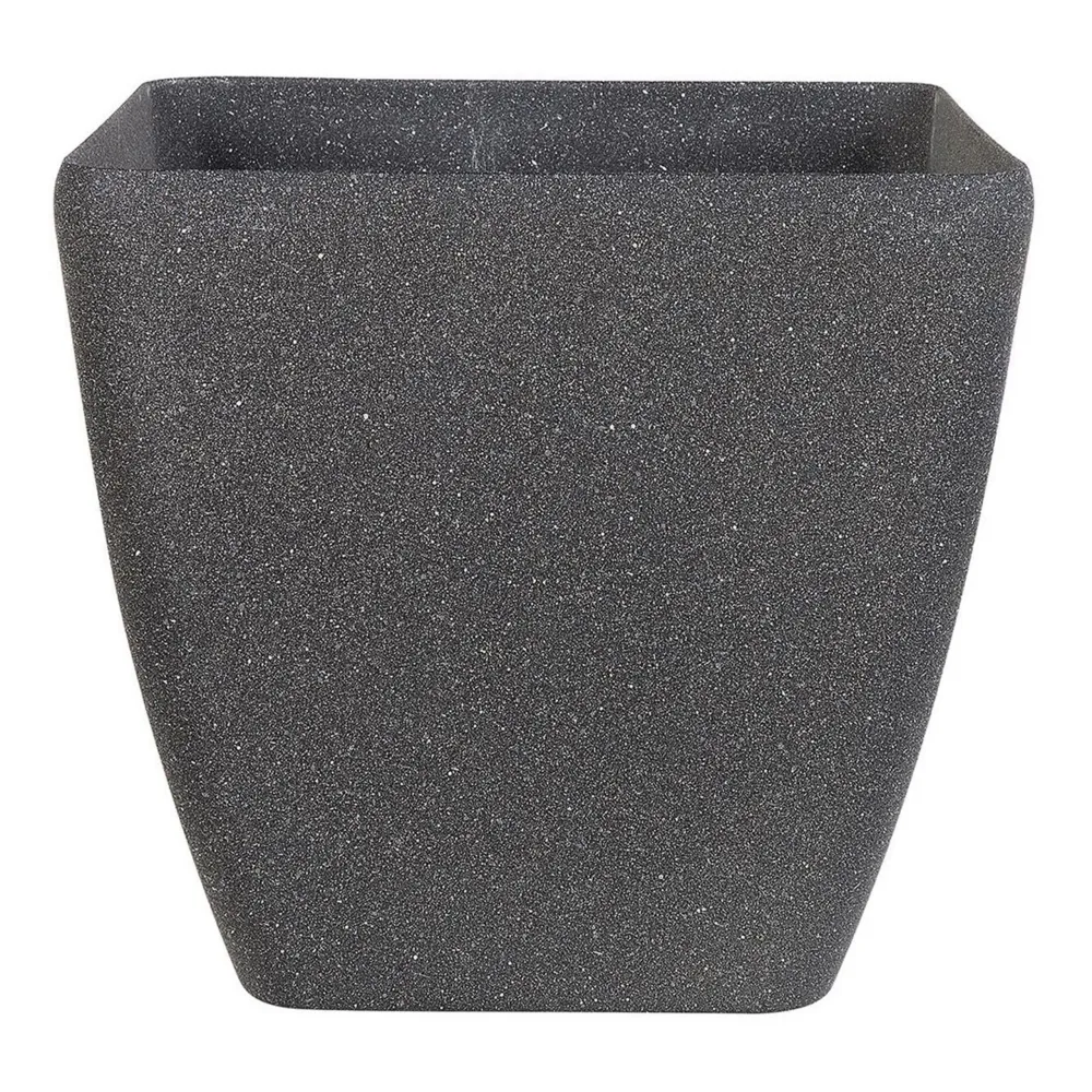 Maceta de Autorriego con Reserva Maceta zeli piedra 34 cm gris opaco