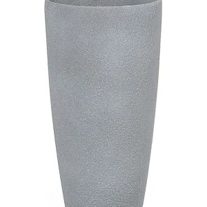 Maceta Biodegradable de Fibra Maceta abdera piedra 23 cm gris