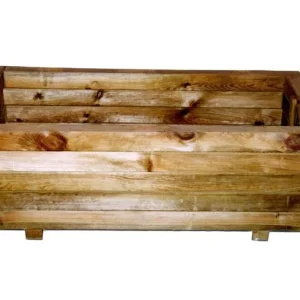 Maceta Biodegradable de Fibra Macetero pino rustica 80x40xh27cm