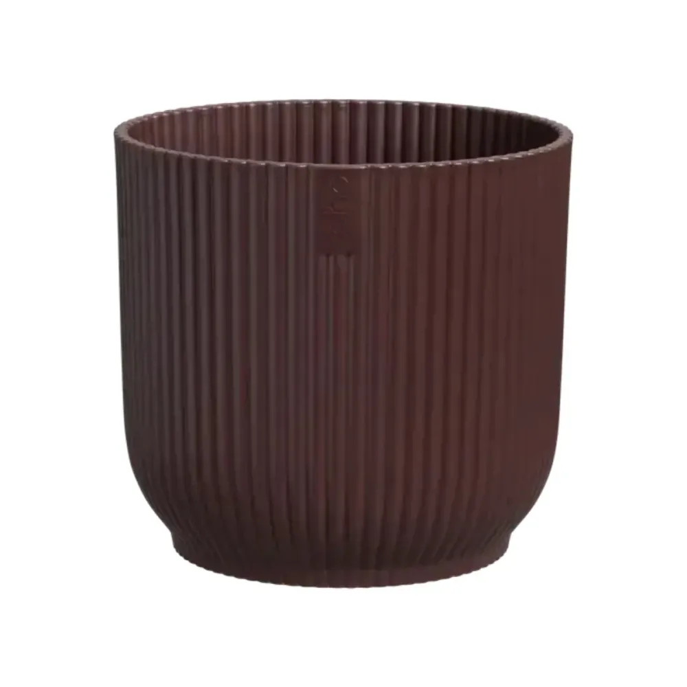 Maceta Biodegradable de Fibra Macetero reciclado Winery rojo burdeos Elho 22 cm