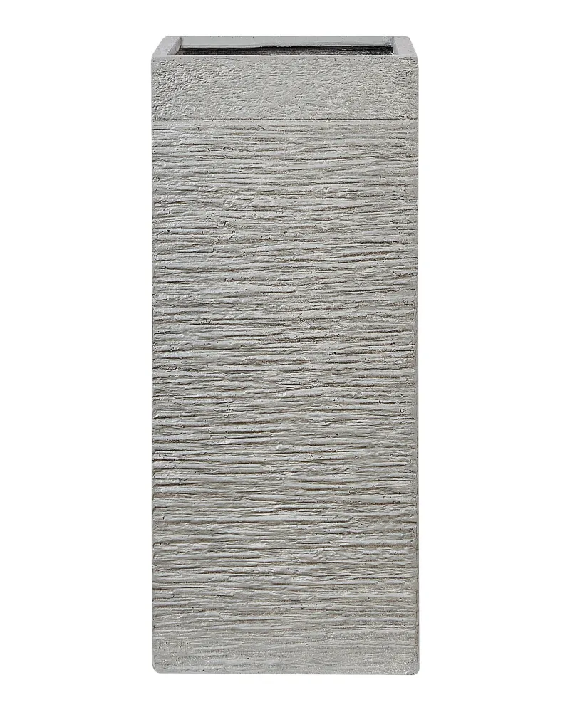 Maceta dion cerámica 26 cm gris nítido para Cultivo de Hierbas