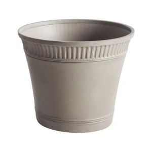 Maceta gris ⌀ 44 cm CISTUS Compatible con Sistemas de Riego por Goteo