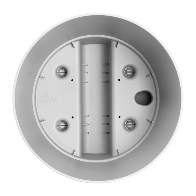 Macetero con autoriego Greensense Aquacare Round Elho 35cm light concrete para Cultivo de Hierbas