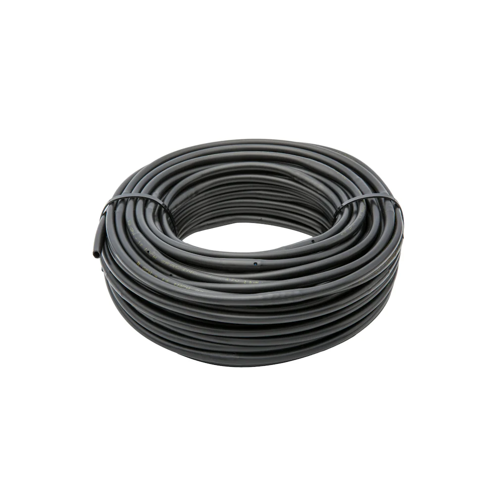 MICROTUBO CON GOTERO INCORPORADO HUNTER NEGRO 30 MTS para Espacios Pequeños