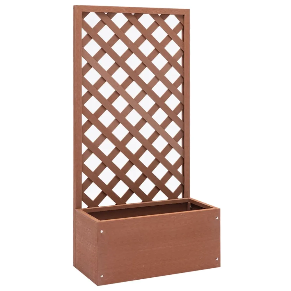 Profesional para Exteriores vidaXL jardinera con enrejado wpc 65x30x135 cm