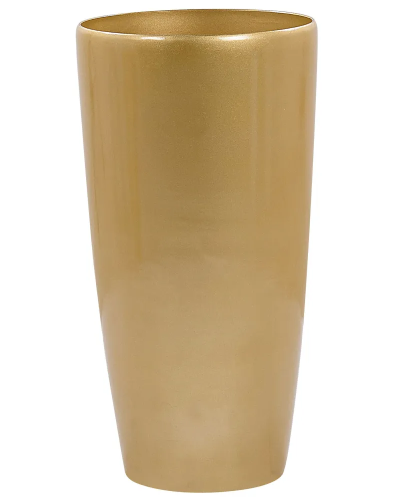 Resistente la Intemperie Maceta tseria piedra 40 cm dorado