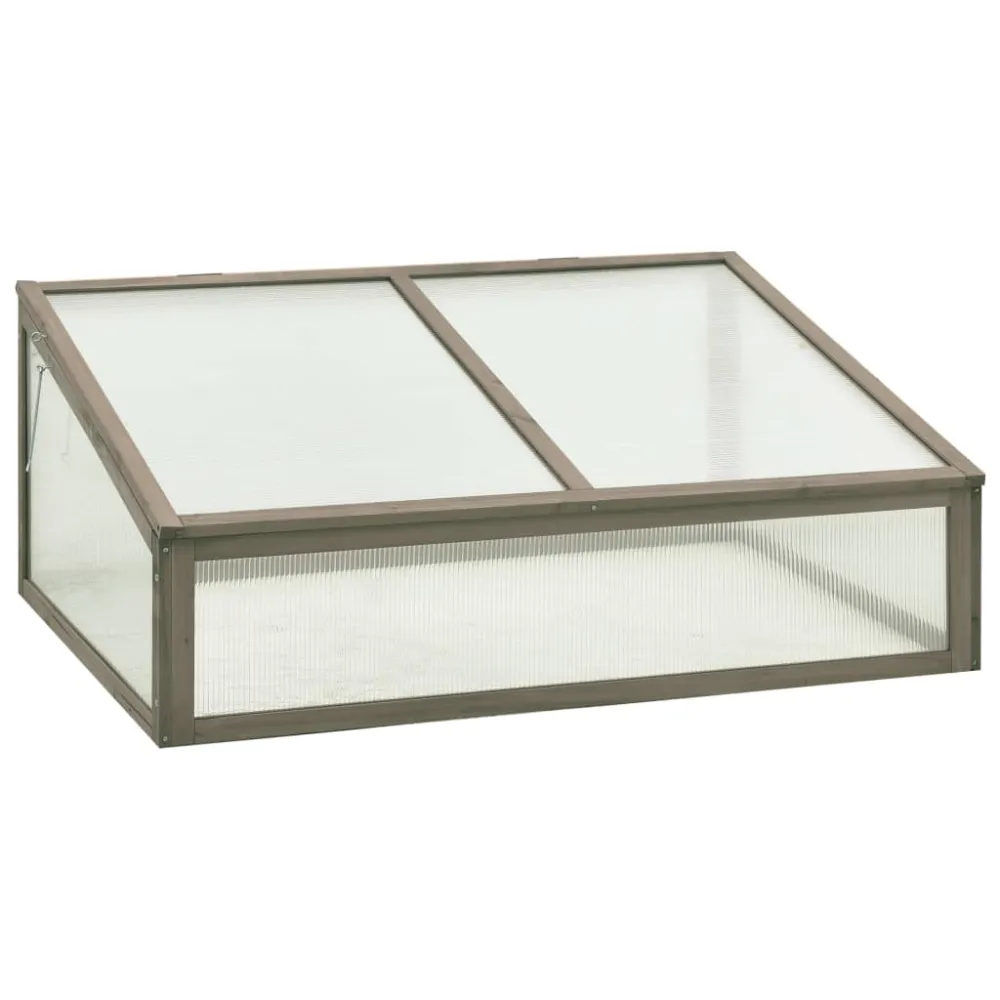 Resistente la Intemperie vidaXL invernadero de madera de abeto 100x65x40 cm
