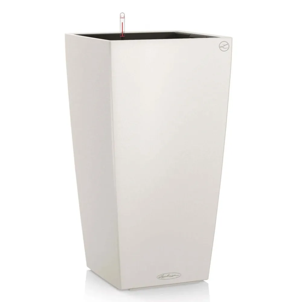 Sistema de Jardín Vertical Modular Lechuza macetero cubico color 30 integrado blanco 13130