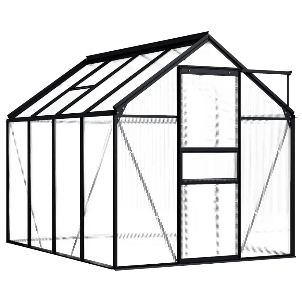 Soporte para Macetas Ajustable vidaXL invernadero de aluminio gris antracita 4,75 m²