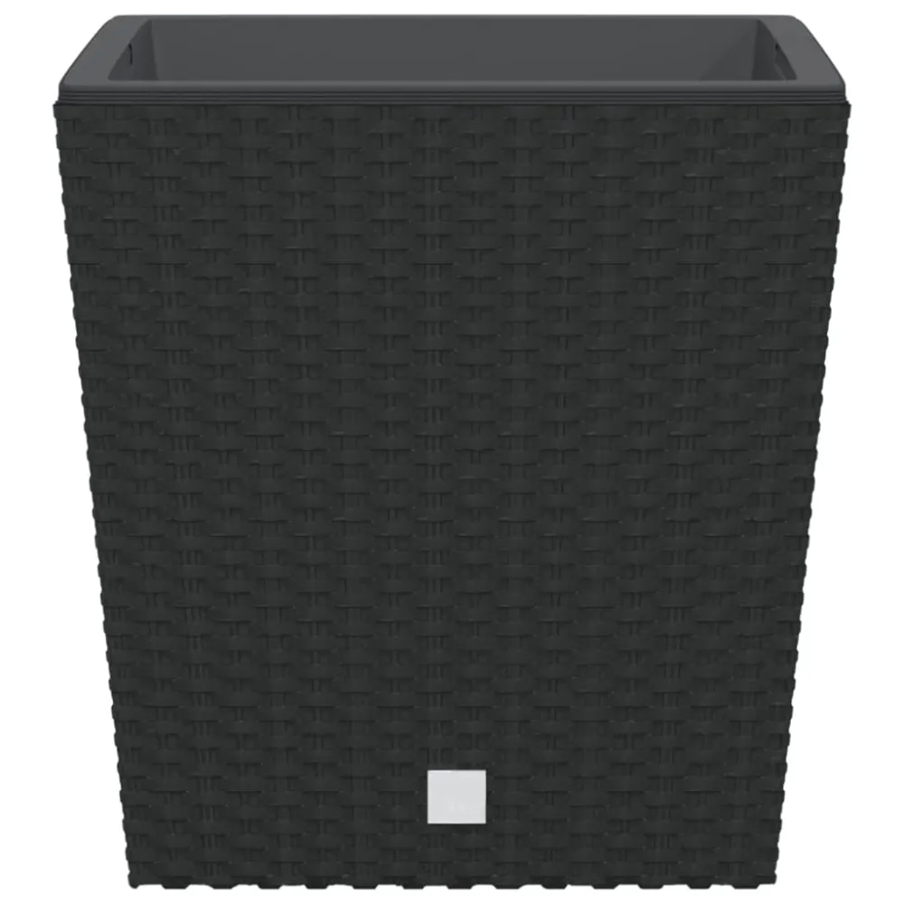 Soporte para Macetas Ajustable vidaXL macetero con interior extraíble pp ratán gris antracita 21/32 l