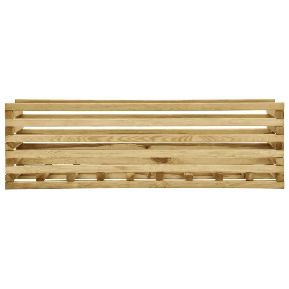 vidaXL arriate de madera de pino impregnada 120x40x38,5 cm con Patas Elevadoras