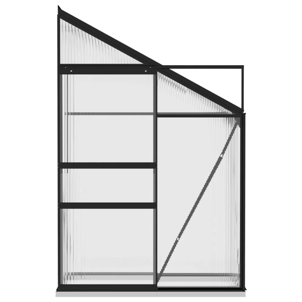 vidaXL invernadero de aluminio gris antracita 1,44 m³ | Material Reciclado y Ecológico