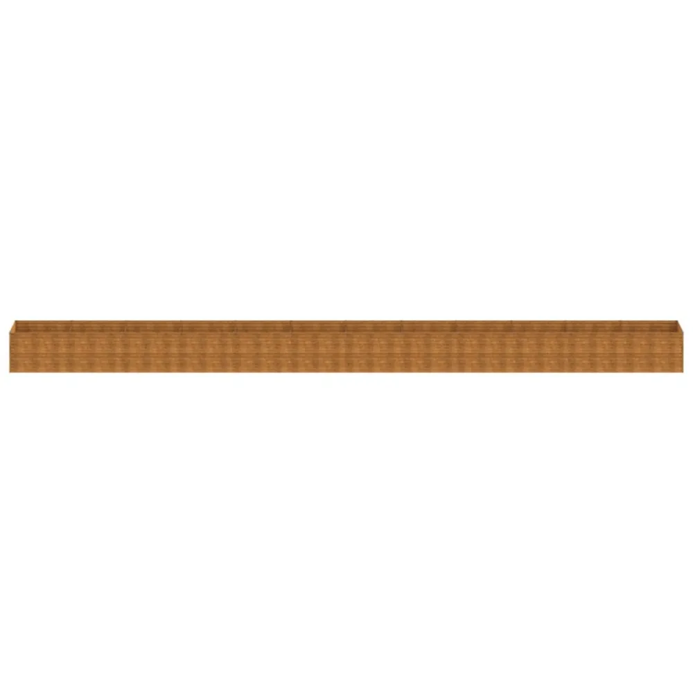 vidaXL jardinera de acero corten 1150x100x69 cm con Drenaje Mejorado