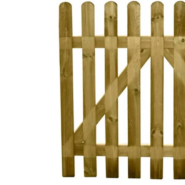 Cancela para jardín Papillon madera original 100x100 cm de Acero Galvanizado