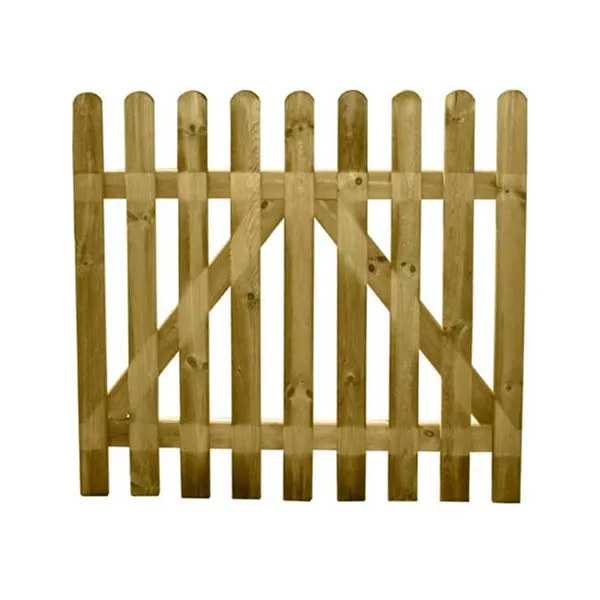 Cancela para jardín Papillon madera original 100x100 cm de Acero Galvanizado