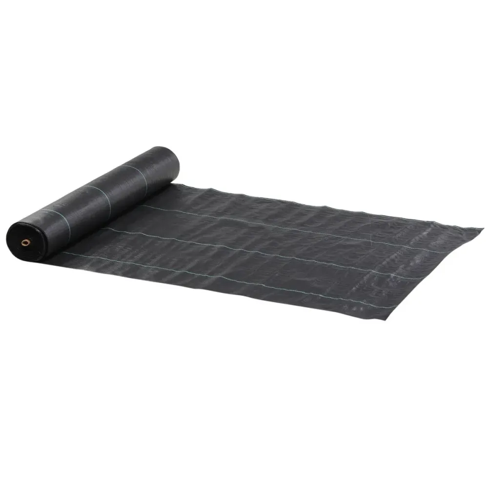Enrejado Plegable de Malla de jardín Mallorca Outsunny transpirable 130 g/m² negro 2x50 m