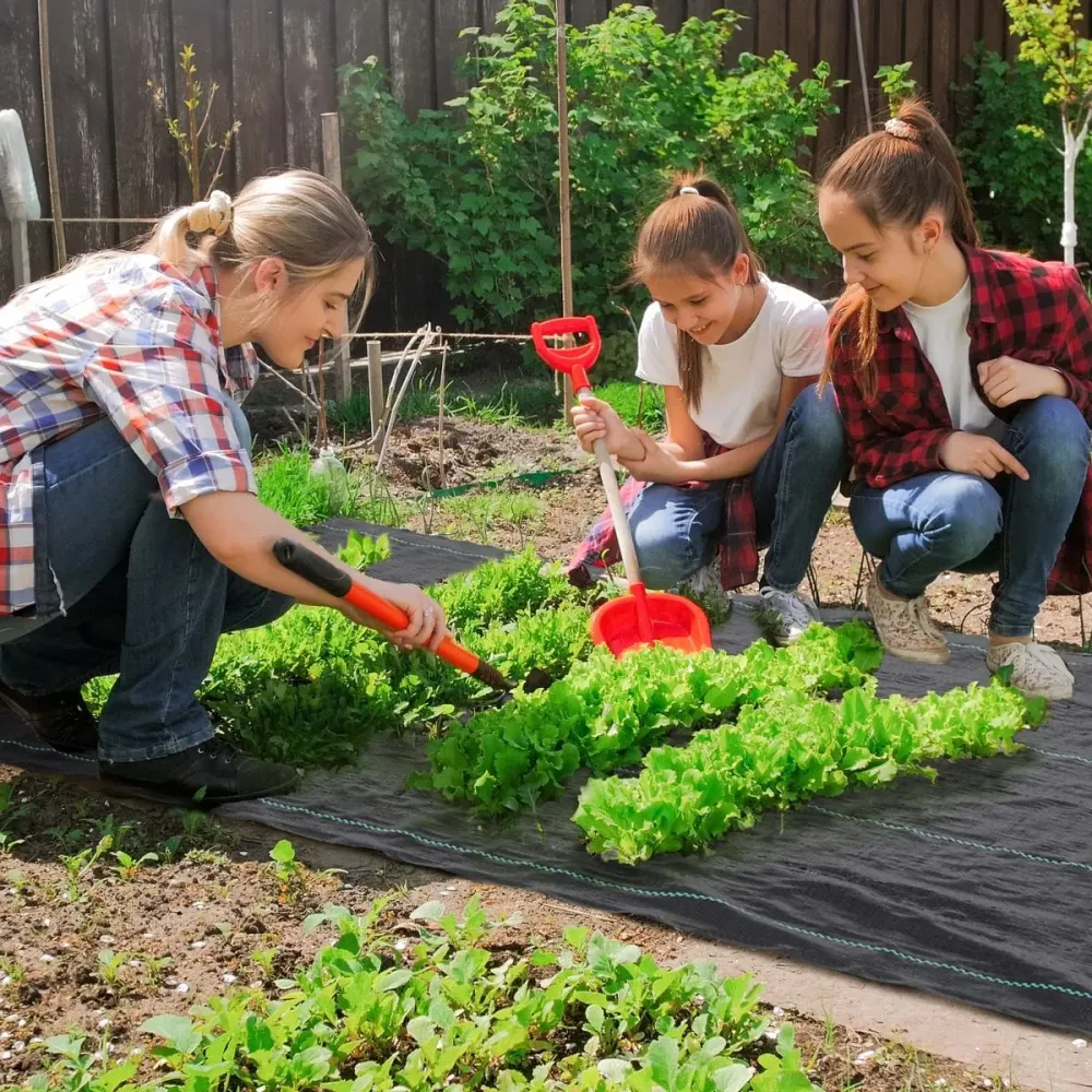 Enrejado Plegable de Malla de jardín Mallorca Outsunny transpirable 130 g/m² negro 2x50 m