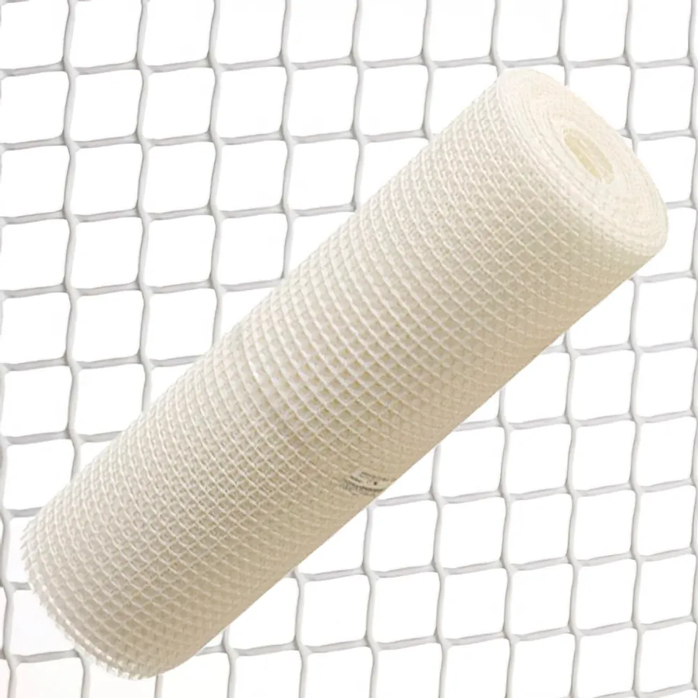Malla Cuadrada Plastico 0,5 cm. x 1 Metro. Blanca Rollo 25 Metros con Garantí de 2 ños