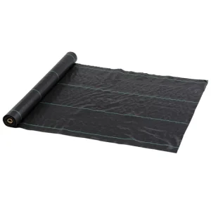 Outsunny Malla Antihierbas Malla Antimaleza 1x100 m Malla Geotextil 60 g/m² para Control de Malezas y Malas Hierbas de Jar...