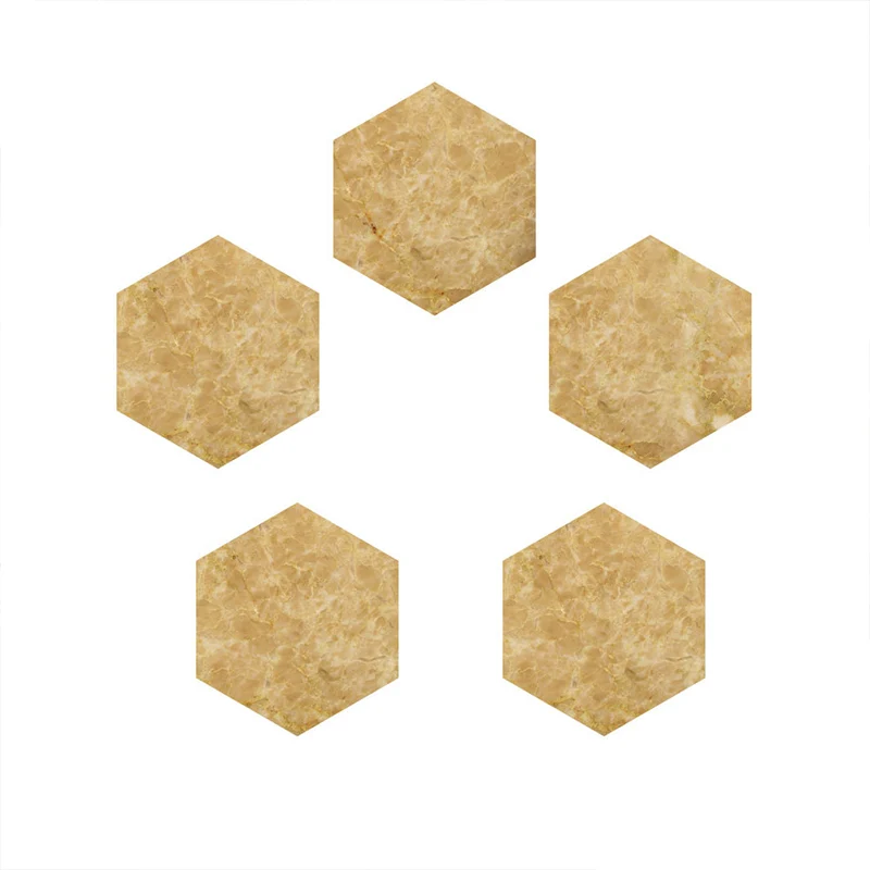 Pannello di carta da parati PVC Stick Rivestimento murale reciente con aspetto marmo giallo per pareti d'accento