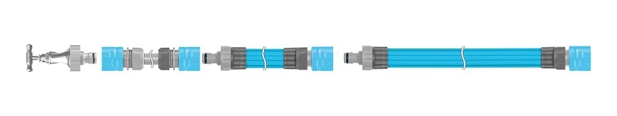 Cellfast 19-021 Manguera de agua para riego de jardín resistente los rayos UV 1/2" 7,5/15 m | Resistente UV |