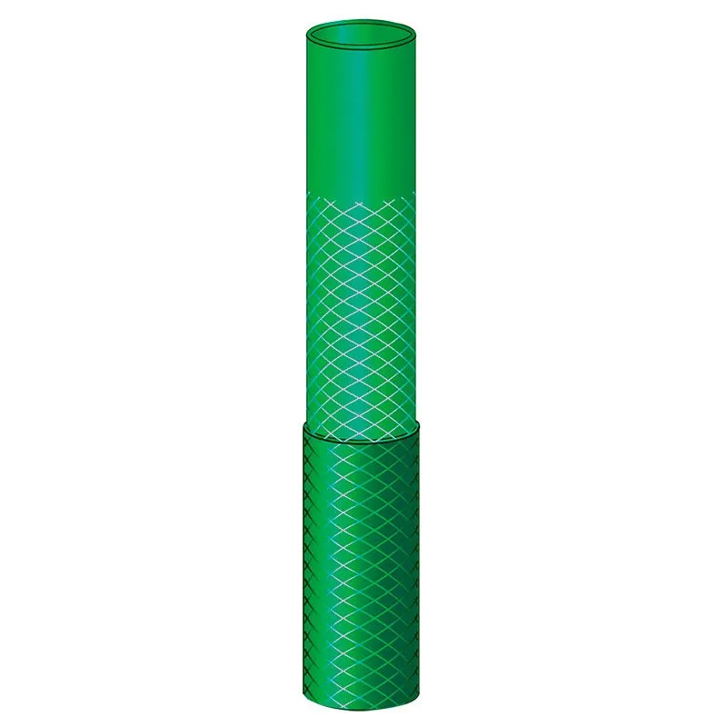 Manguera flexible con 4 accesorios verde 20 m