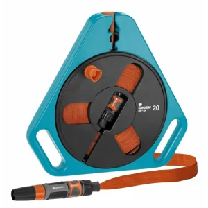 Manguera Gardena 757-C20 Roll Fix Plana Textil Plástico 20 m para Riego Nocturno