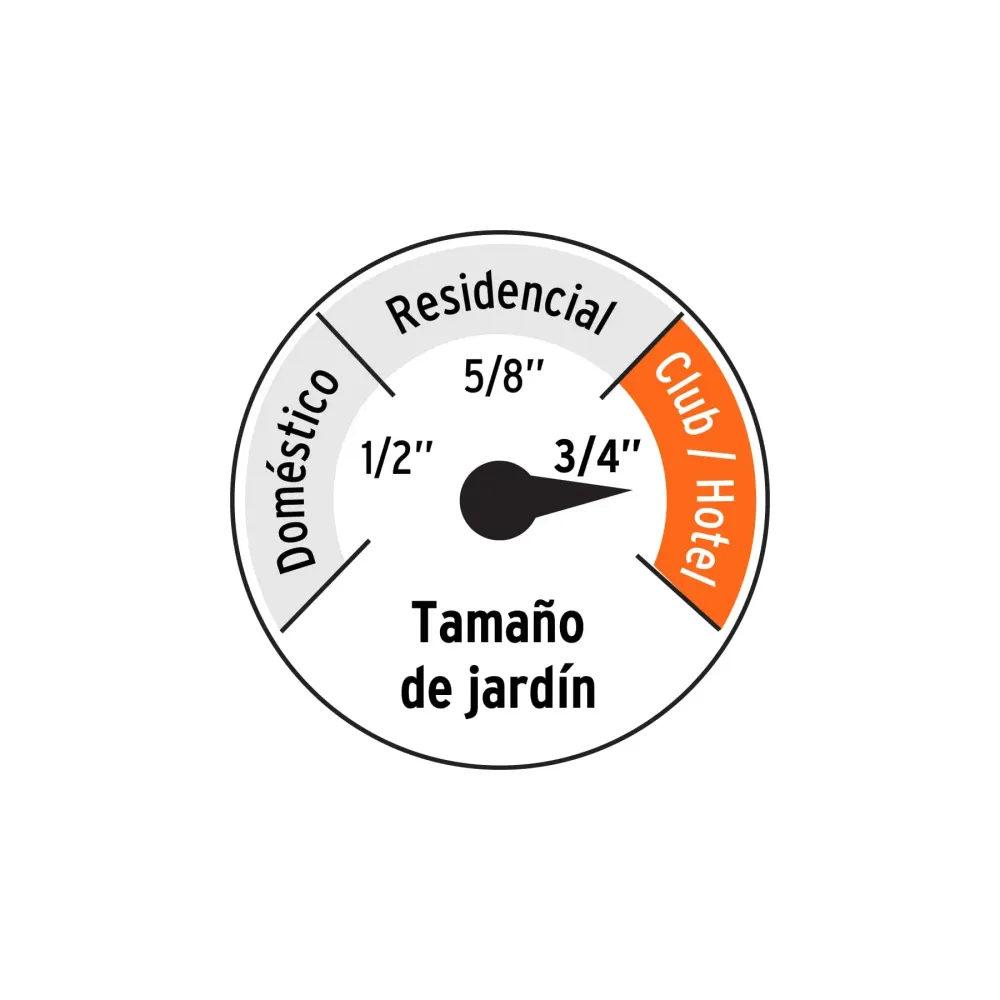 Manguera 3/4" reforzada 3 capas conexiones de metálico 25 m